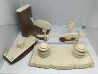 Vechi set birou ivory