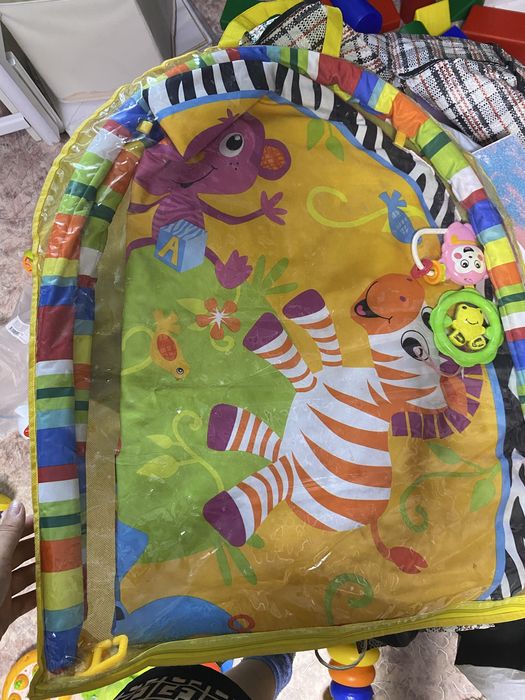 Шезлонг, развивающий коврик даром