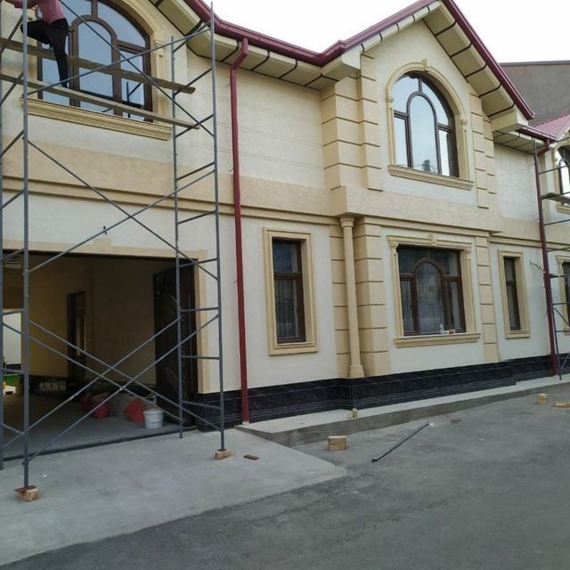 Tiravertin fasat ishlari qilamiz