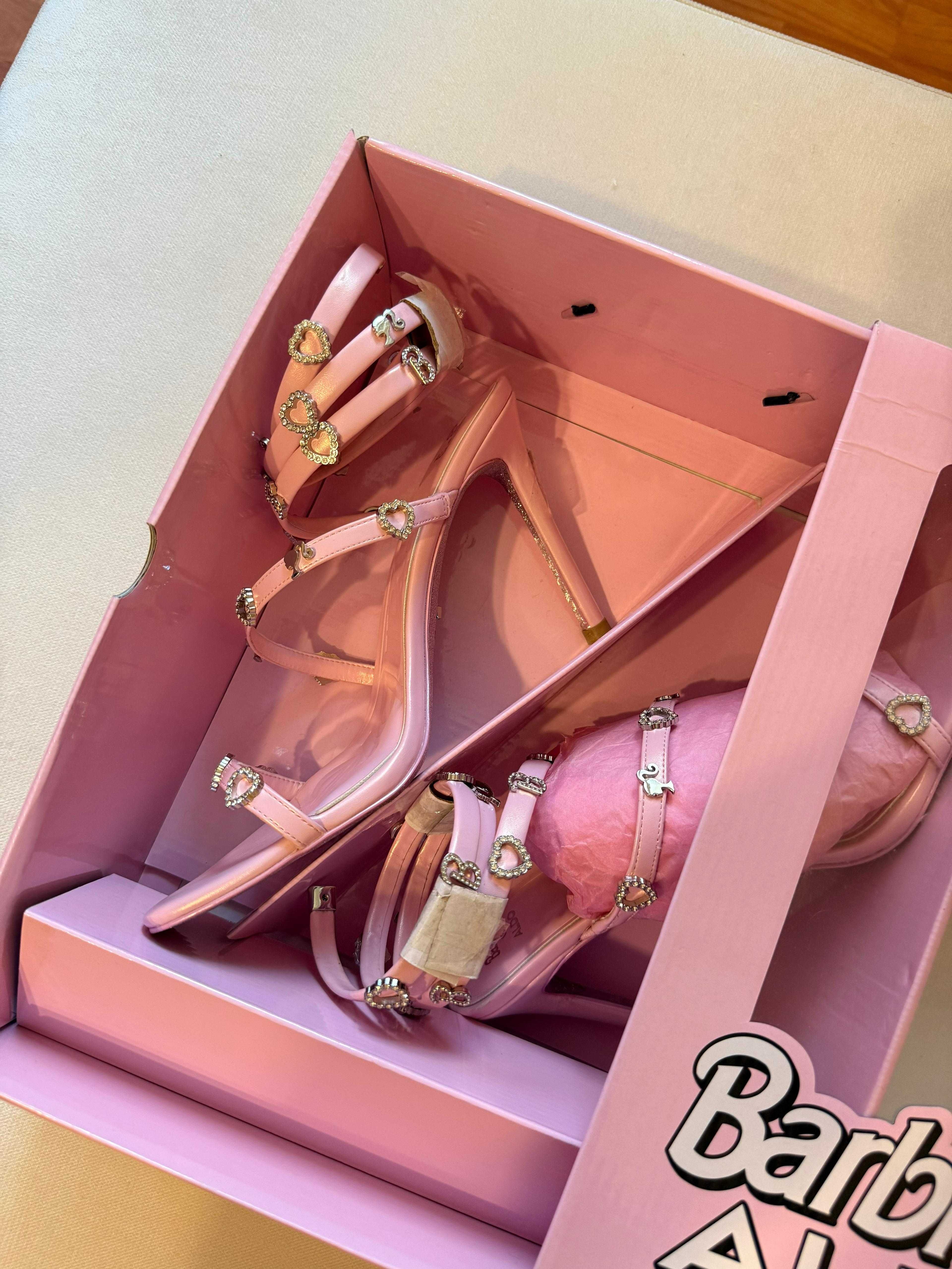 Barbie Runway Sandale cu toc ALDO- light pink EU 40