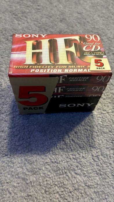 Set 5 casete sigilate Sony HF 90