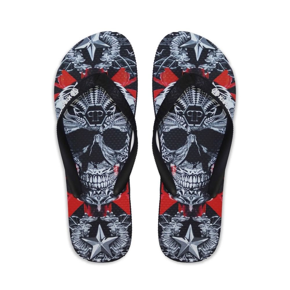 Оригинални мъжки джапанки Philipp Plein BRD 90099 BLACK/MULTI