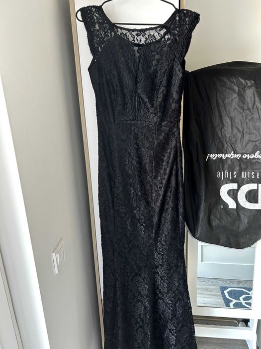 Rochie neagră dantelă Ginette