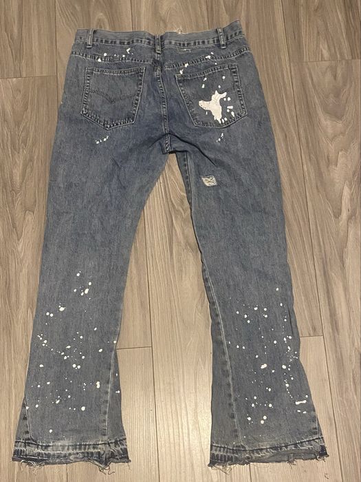 Gallery dept ripped flared jeans