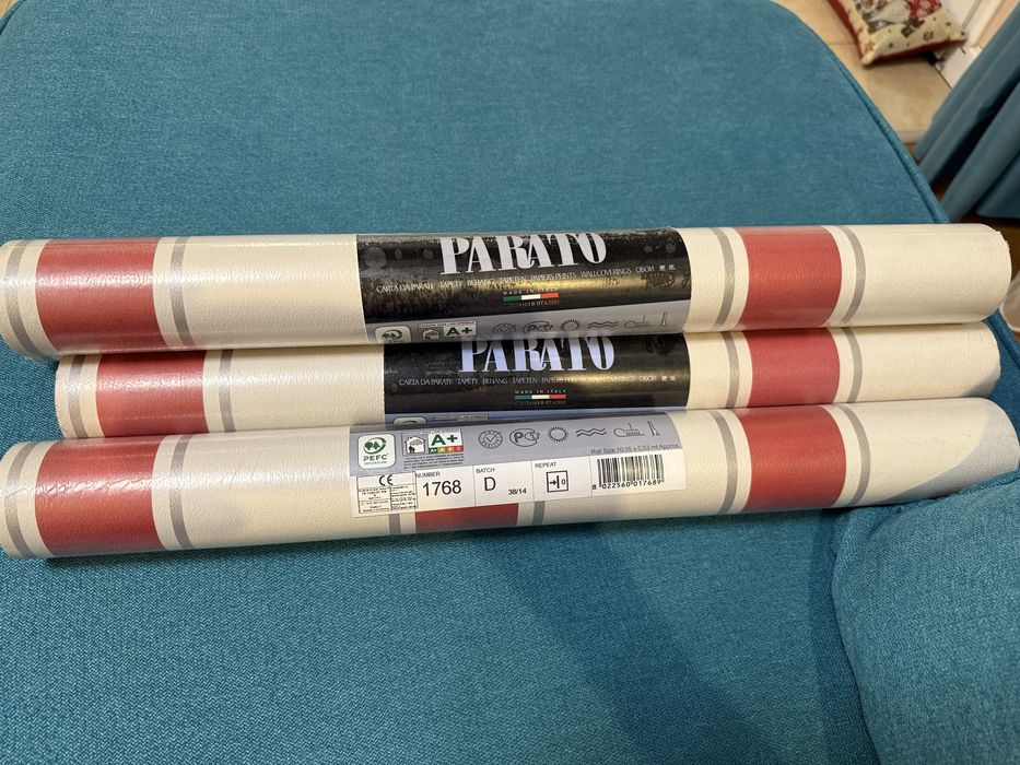Продавам италиански тапети PARATO – 10 ролки Нови