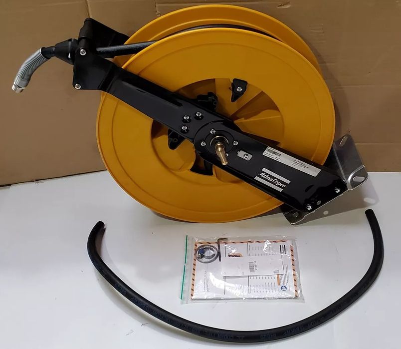 Tambur furtun aer retractabil Atlas Copco nou cu garantie 12 mt