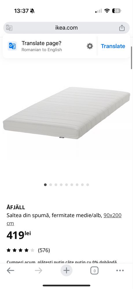 Set de doua saltele Ikea - se vand si separat