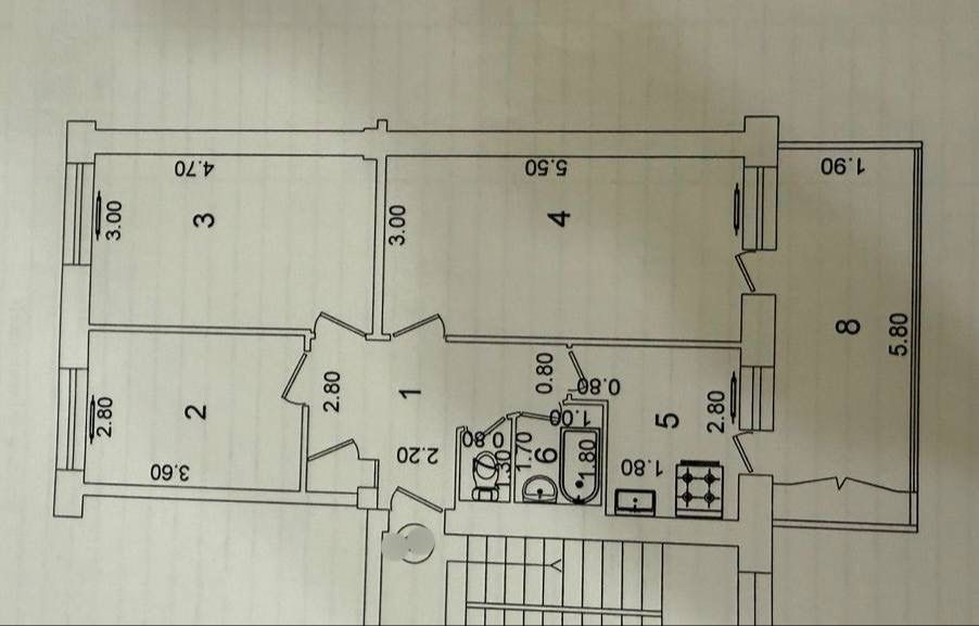 Квартира Ц-4 кафе Бухара 3/3/4 70 кв.м