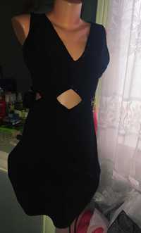 Чёрное женское платье р.46
