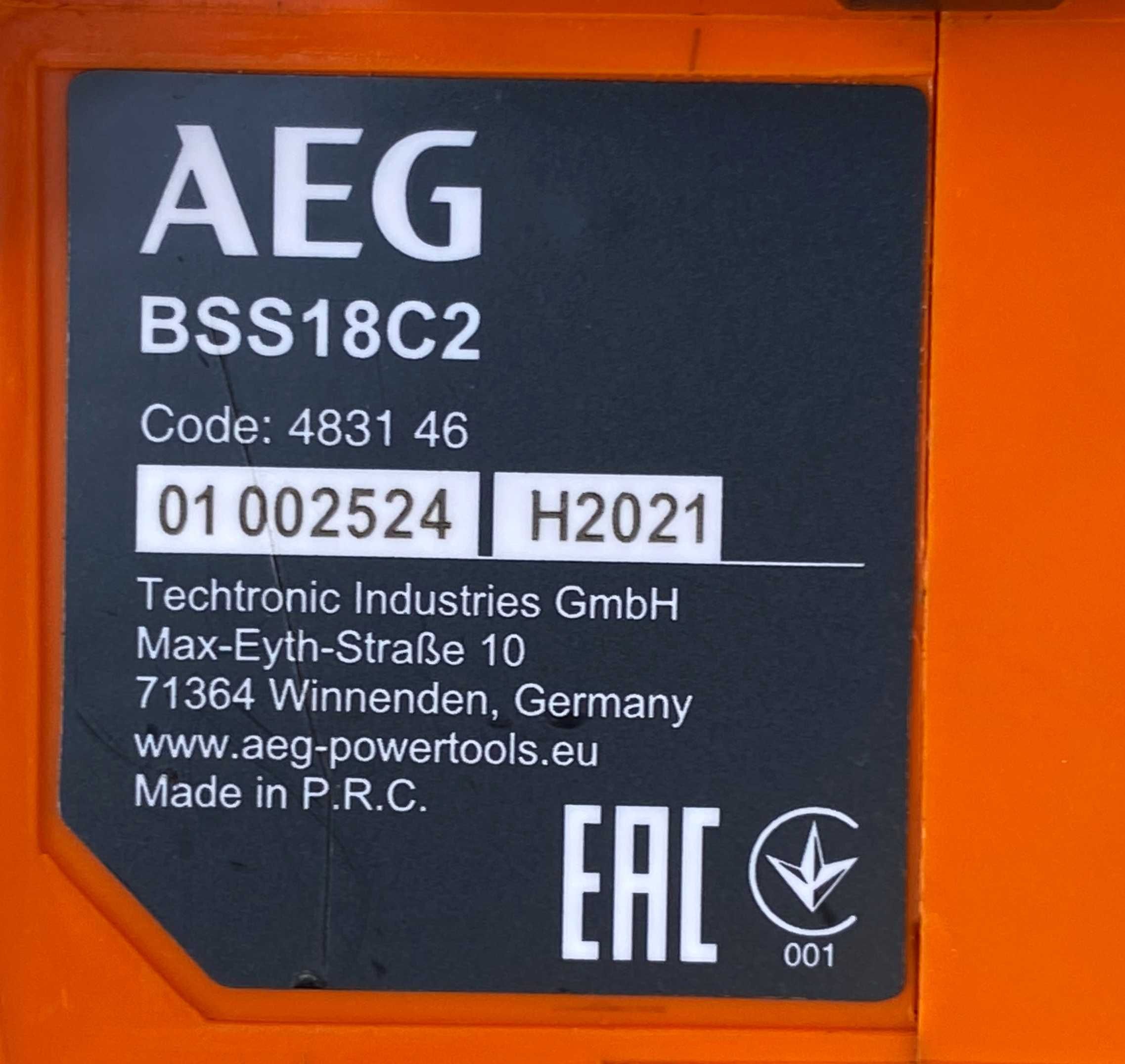 AEG BSS18C2 - Импакт драйв 200Nm 2х18V 2.0Ah 2021г.