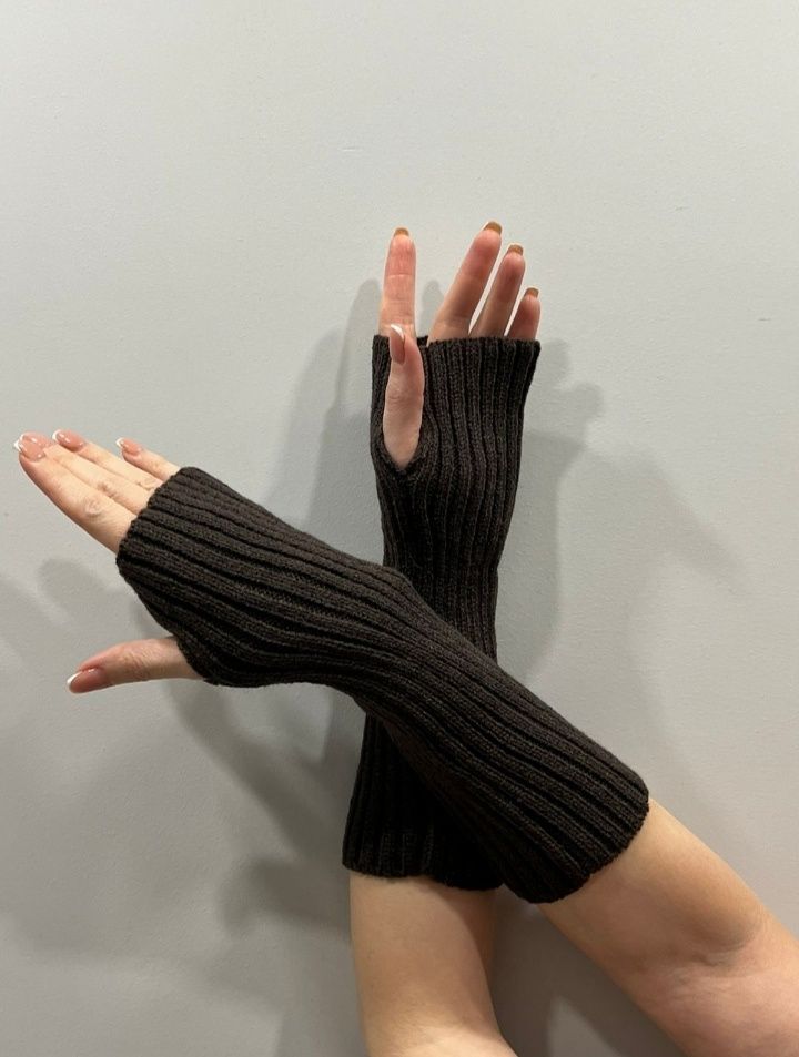 Митенки перчатки - нарукавники