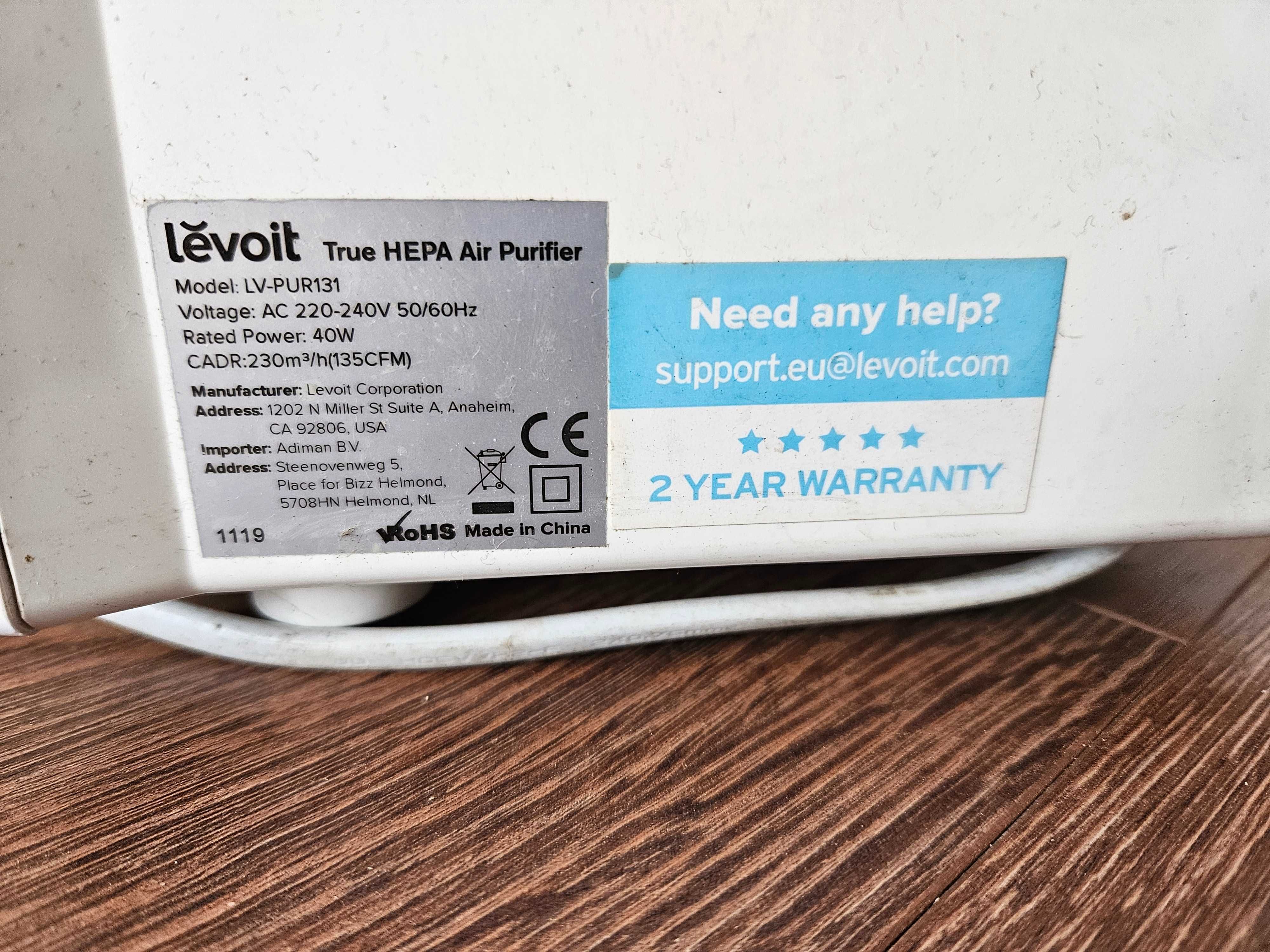 Пречиствател въздух Levoit LV-PUR131 отличен почти нови филтри