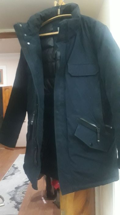 Зимняя куртка с капюшоном,мужская