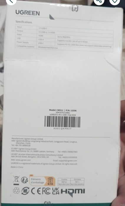 Adaptorul HUB UGREEN CM511 este potrivit pentru conectarea dispozitive