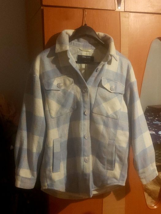 Jacheta stil camasa cu amestec de lână