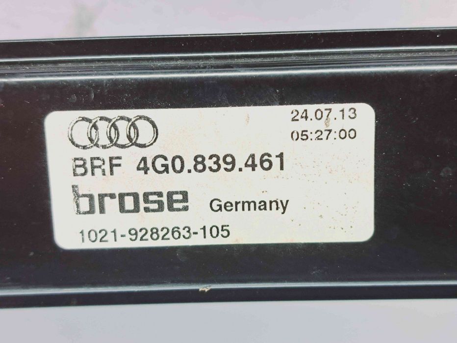 Macara electrica geam stanga spate Audi A6 (4G2, C7) [Fabr 2012-2017]