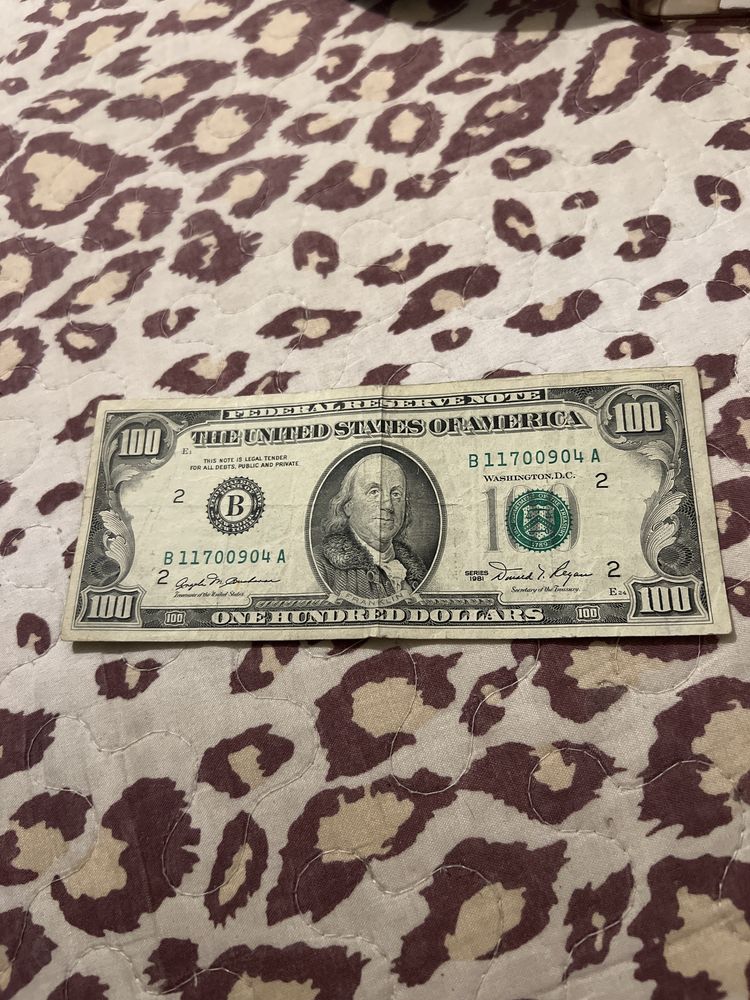 100 de dolari Americani din 1981