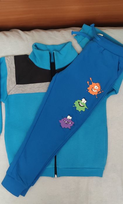 Сет- суичър със спортно долнище за момче за 6-7г