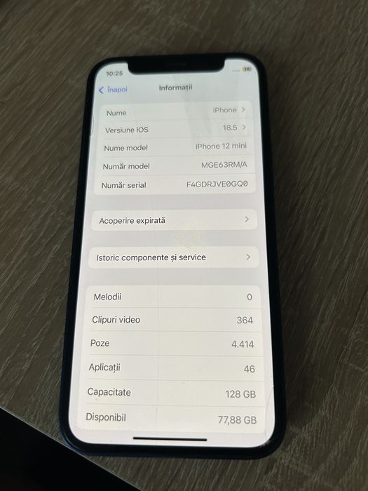 Vand Iphone 12 mini 128 gb