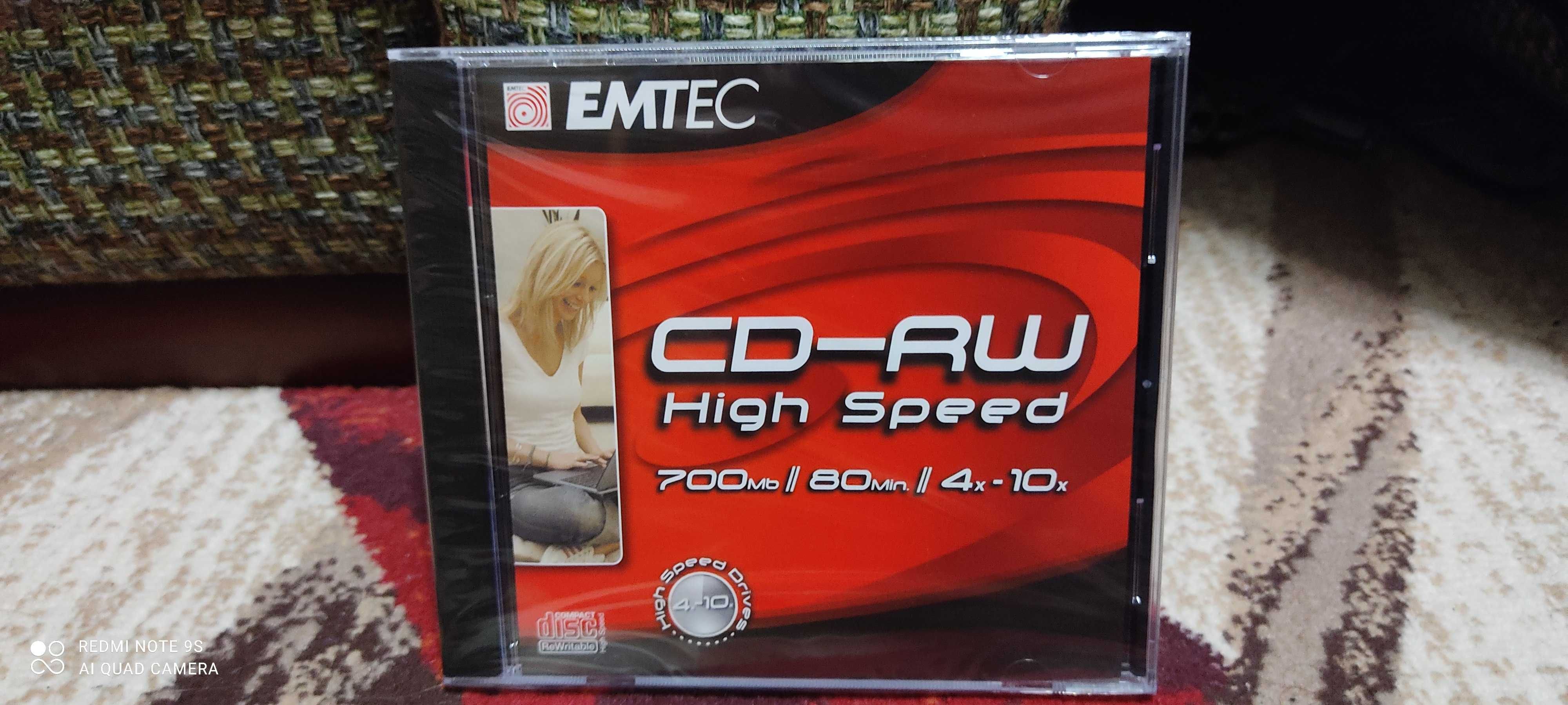 диски CD-RW EMTEC для многоразовой записи на 1 диск