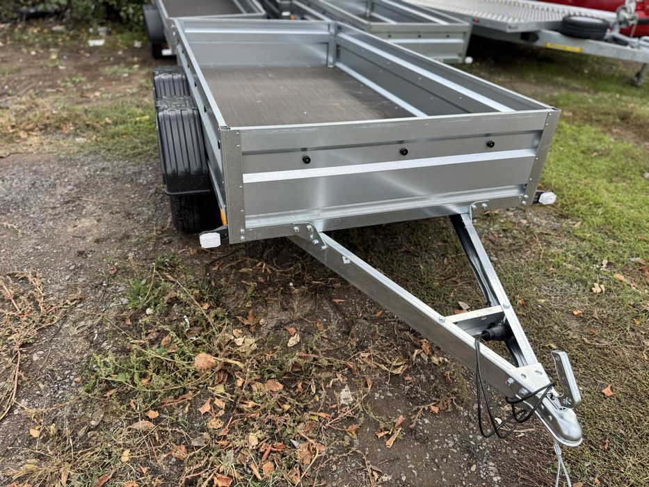 Remorcă nouă 750 kg, dublu ax, 250x125 cm, posibilitate RATE!!