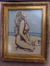 Гоблен - Жена на плажа