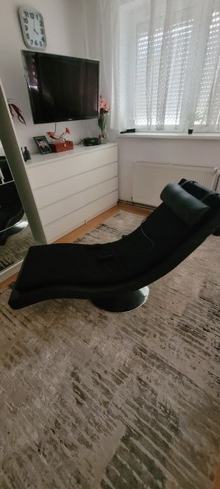 Fotoliu rotativ de relaxare cu saltea de masaj