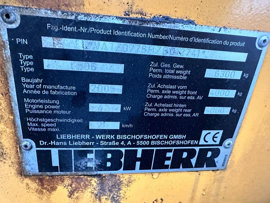 Încărcator frontal Liebherr L506 Stereo