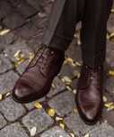 Pantofi derby 43 cap toe premium Oliver Jacob NOI piele naturala
