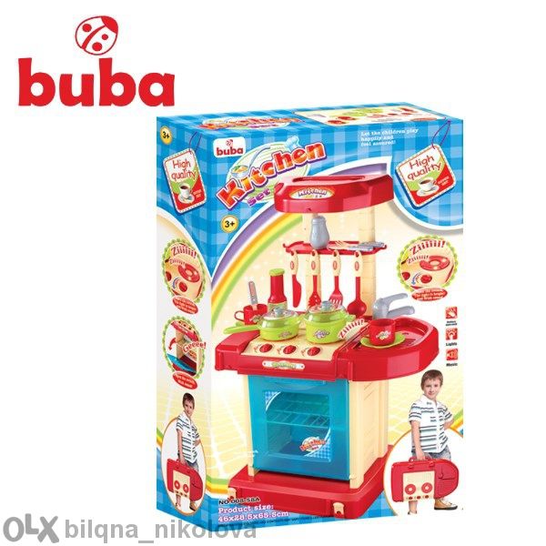 Buba My Kitchen детска кухня розова/червена