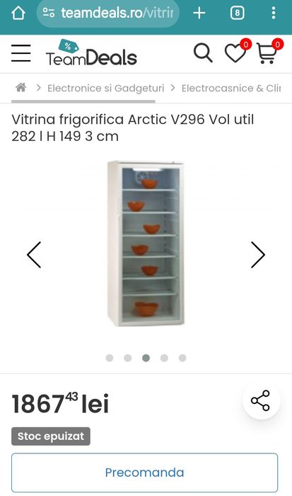 Vitrina frigorifica Arctic