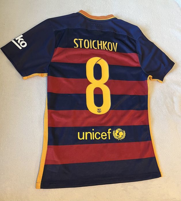 Лимитирана тениска Nike на Христо Стоичков номер 8 Barcelona Барселона