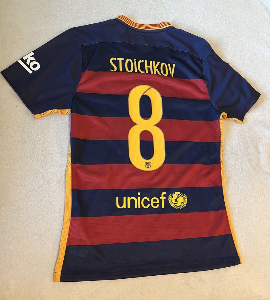 Футболна тениска Nike на Христо Стоичков номер 8 Барселона Barcelona