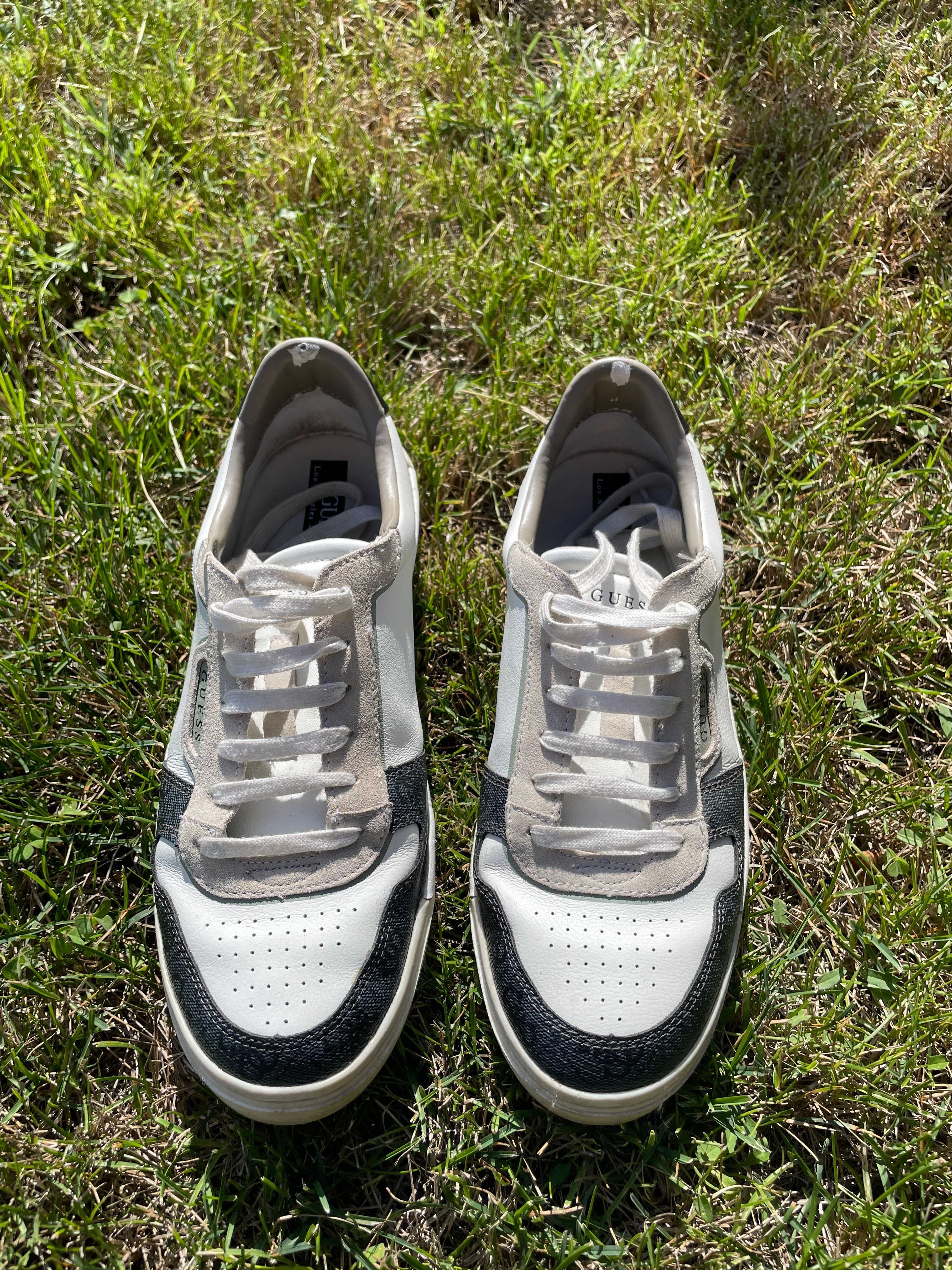 Guess Еко-кожени маратонки тип "sneakers"