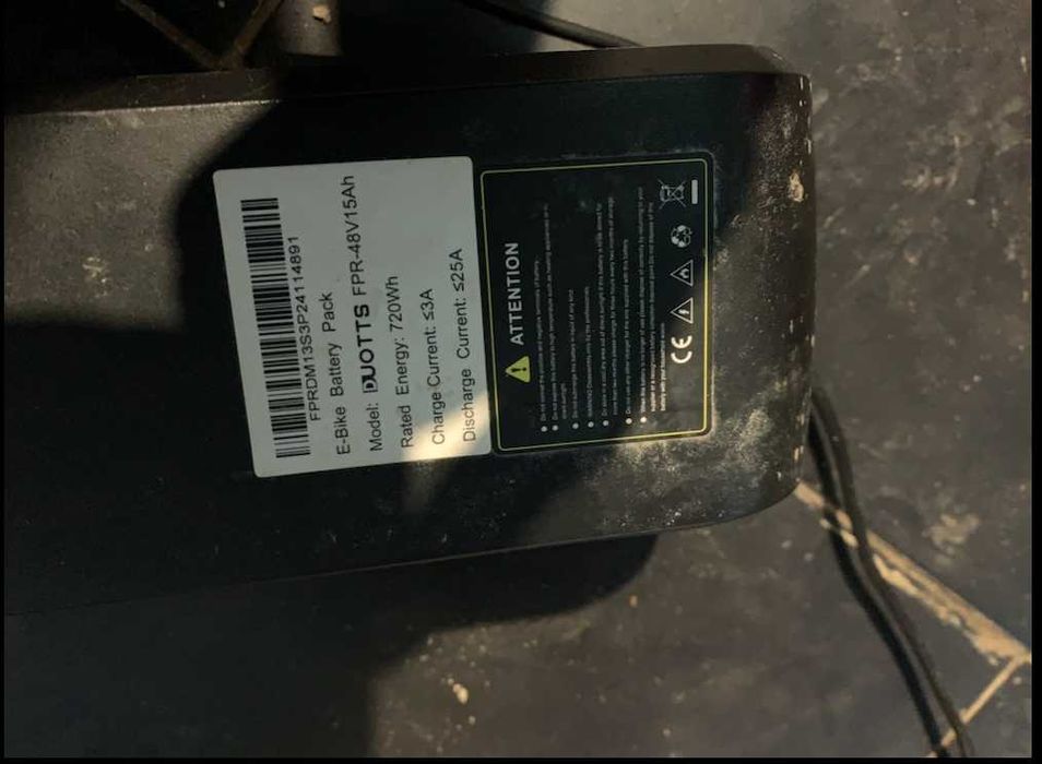 Baterie 48V pentru bicicletă electrică DUOTTS – nefolosită, stare nouă