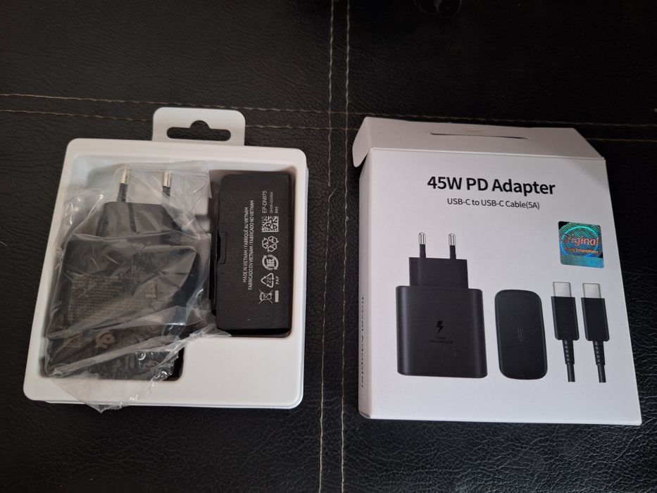 Incarcator 45W + cablu 5A, desigilat pentru proba