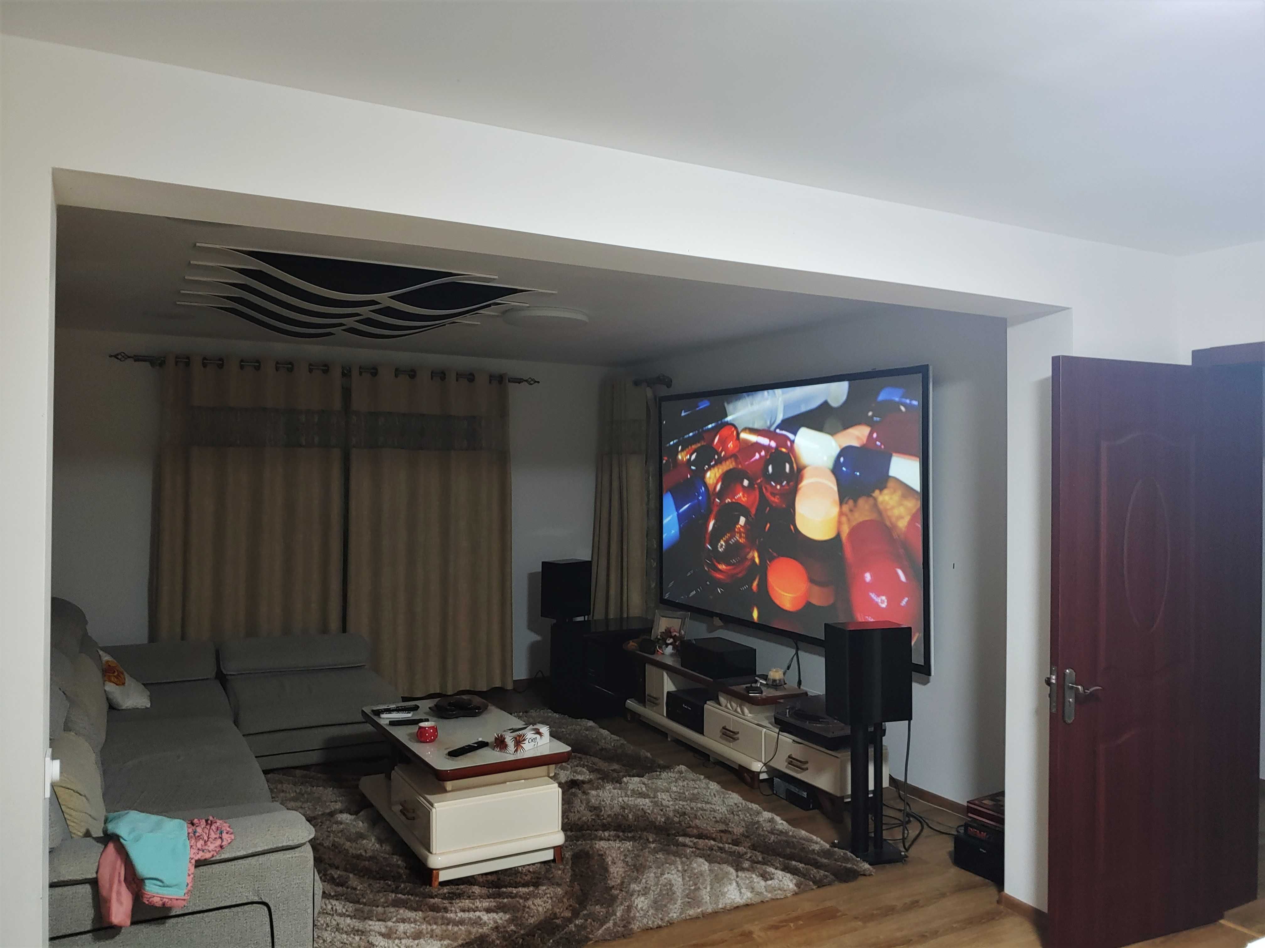 Pânză material ecran proiecție home cinema 4K Reflectrol & ALR Grey