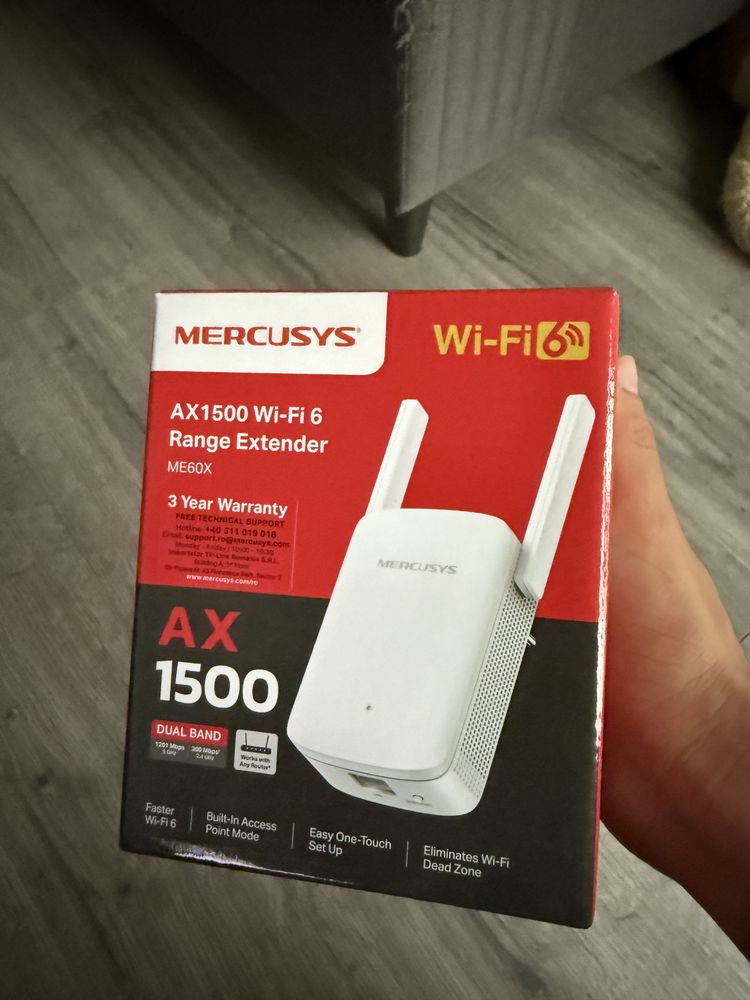 Mercusys AX1500 Wi-Fi 6 удължител на обхват