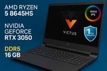 HP victus Ryzen-5 8645HS 8GB  SSD 512 RTX3050