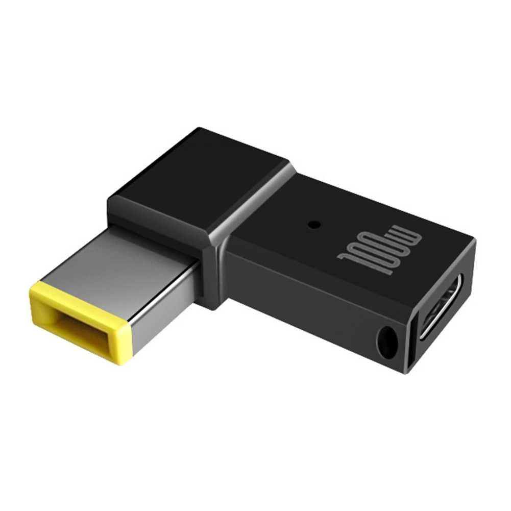 Adaptor incarcator laptop Lenovo IBM USB-C la mufa dreptunghiulara