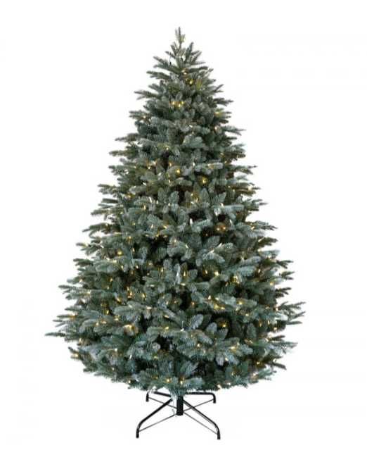 Brad artificial Frosted Mulberry cu aspect inghetat si lumini