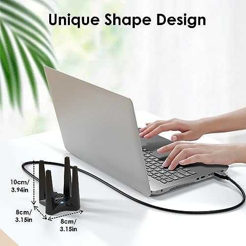 WiFi 6 адаптер за PC MU-MIMO Beamforming Soft AP режим донгъл 4 антени