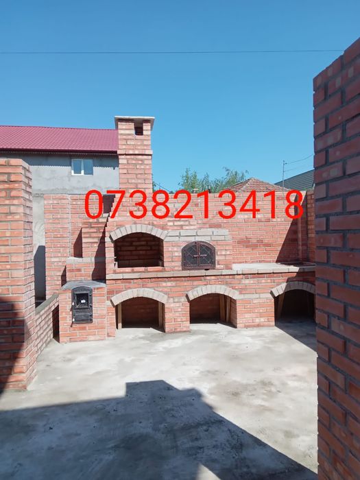 Grătare de cărămidăde grădina