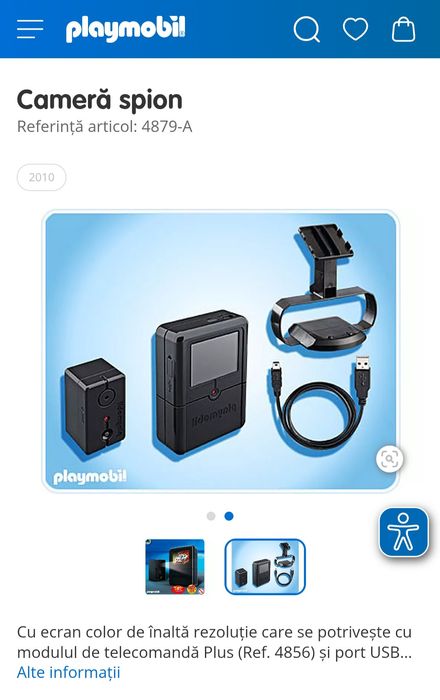 Playmobil jucărie tip monitor color cu recepție wireless și port USB