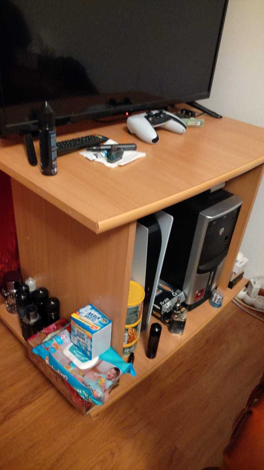 vand bibloteca, masuta computer-tv