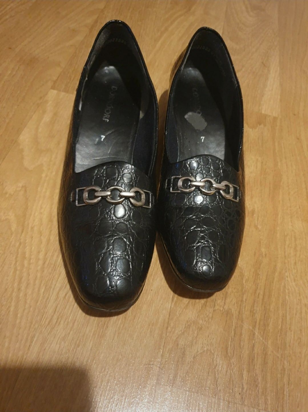 Pantofi lăcuiți negri Dorndorf 40,5