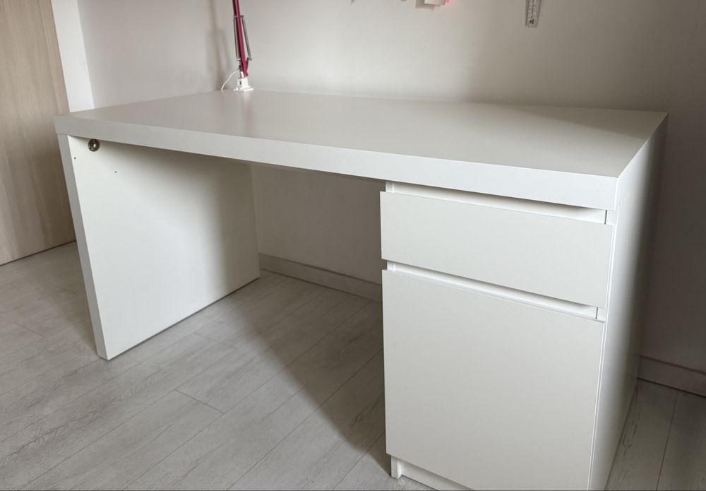 MALM бюро 140/65 см, бяло - ИКЕА