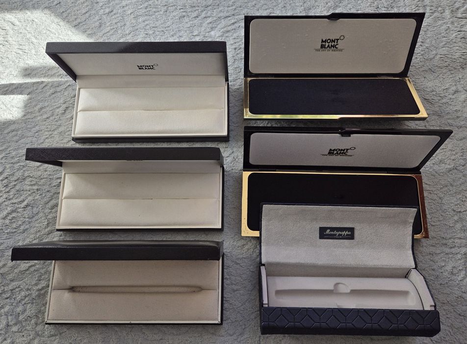 Lot 6 cutii pix / stilou MontBlanc Montegrappa
