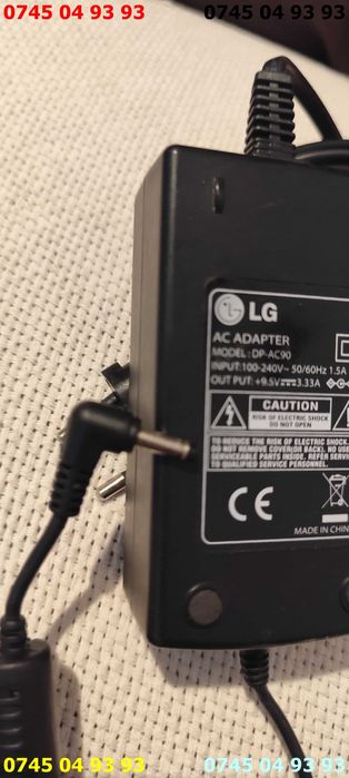 alimentator incarcator LG 9.5v 3.33A mufa subtire rotunda