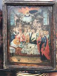 Icoana pe tabla anii 1840 -Adormirea Maicii Domnului
